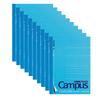 KOKUYO Campus 48 Notebook, Cut-off Type, A6, B-ruled, Pages, 10-pack (Model No. M221BNX10)
