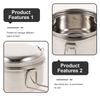1 Set Stainless Steel Bento Box Double Layer Leak Proof Food Container Portable Lunch Case For Office Large Capacity Microwave
