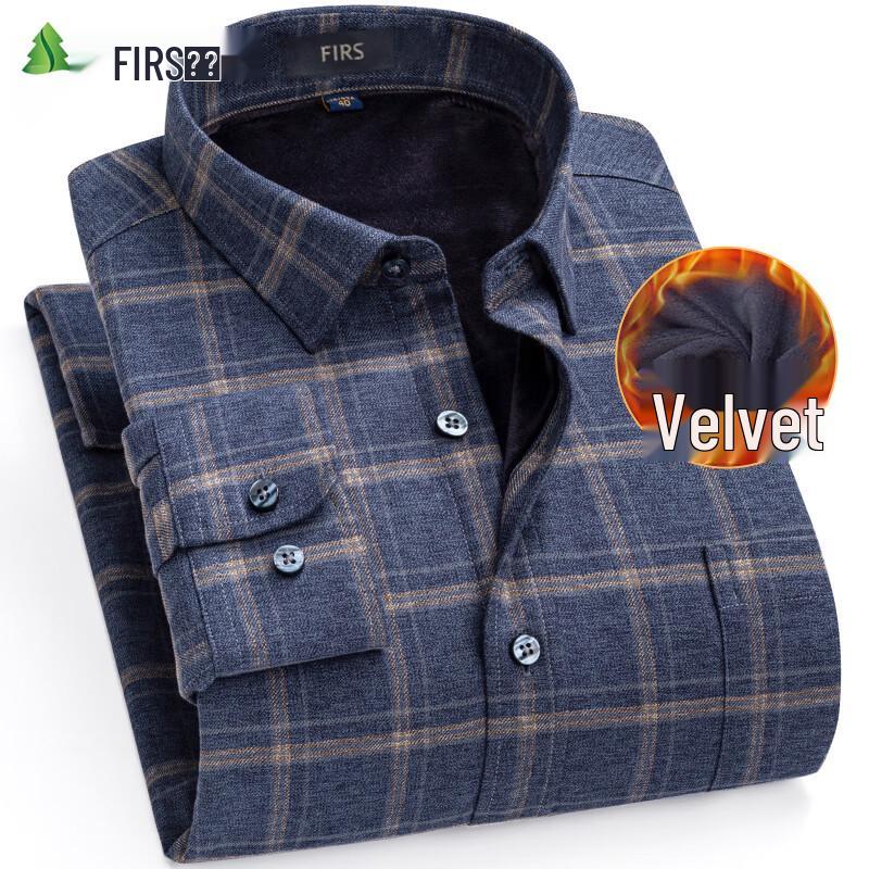 Shanshan Men s Fleece Lined Cotton Shirt 39