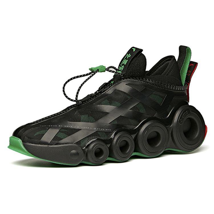 ANTA Energy Ring Black Green Red Mens Running Shoes 112048868A-5