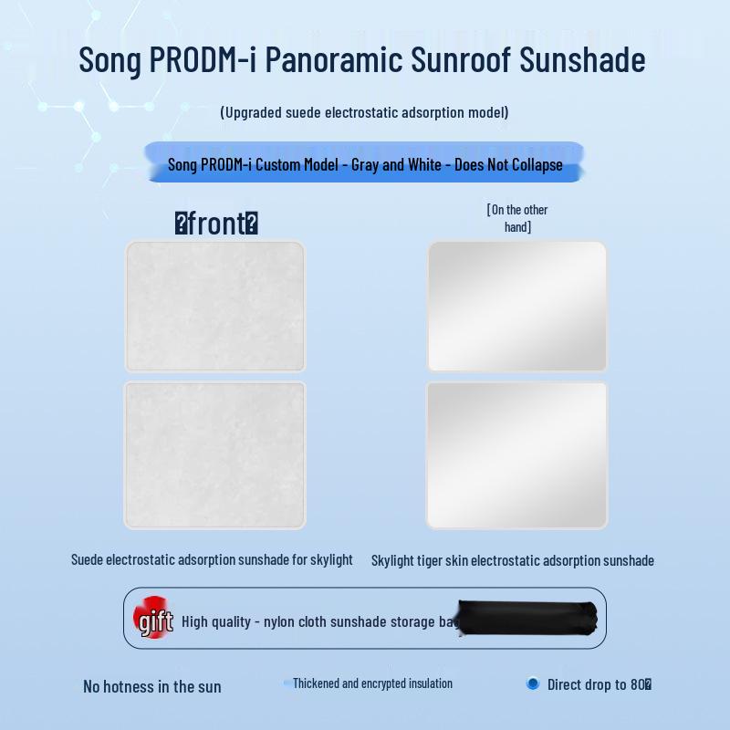 BYD Seal Tang Han Suede Heat Insulation Sunroof Shade