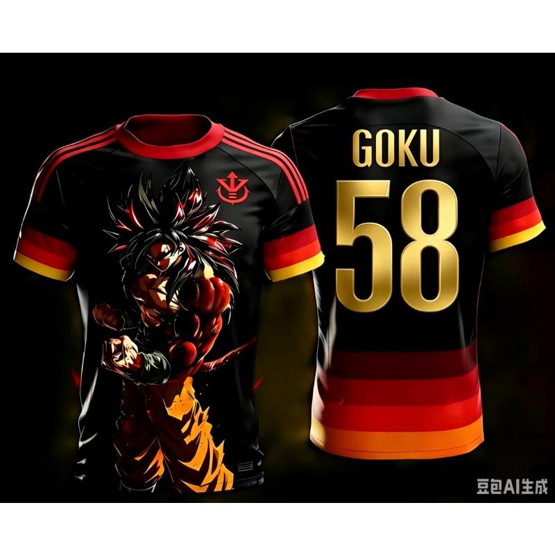 2026 Dragon Ball Licensed Print Goku No.10 Soccer Training Jersey Adult S-6XL Stylish Street Style