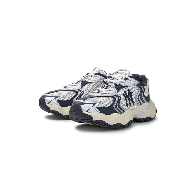 MLB Modisch Bequem Vielseitig Sportlich Lässig Höhensteigernd Niedrig geschnitten Dad Shoes Unisex Sneaker Anthrazit-Grau 3ASHW075N-50CGS