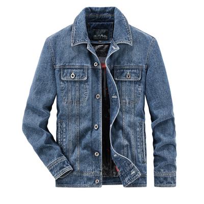 Men's Spring and Autumn New Jacket Men's Youth Denim Jacket Loose Large Size Simple Casual Jacket