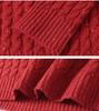 Women's Color-Blocking Wool Pullover Sweater - Stylish Loose Fit for Autumn and Winter