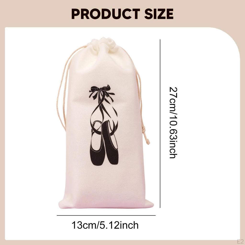Dance Shoe Bag Spacious Ballet Shoes Storage Pouch for Travel Teens Beginners