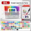 Soft Tip Acrylic Marker Pen Set for Kids' Art - Stackable, 60 or 80 Colors