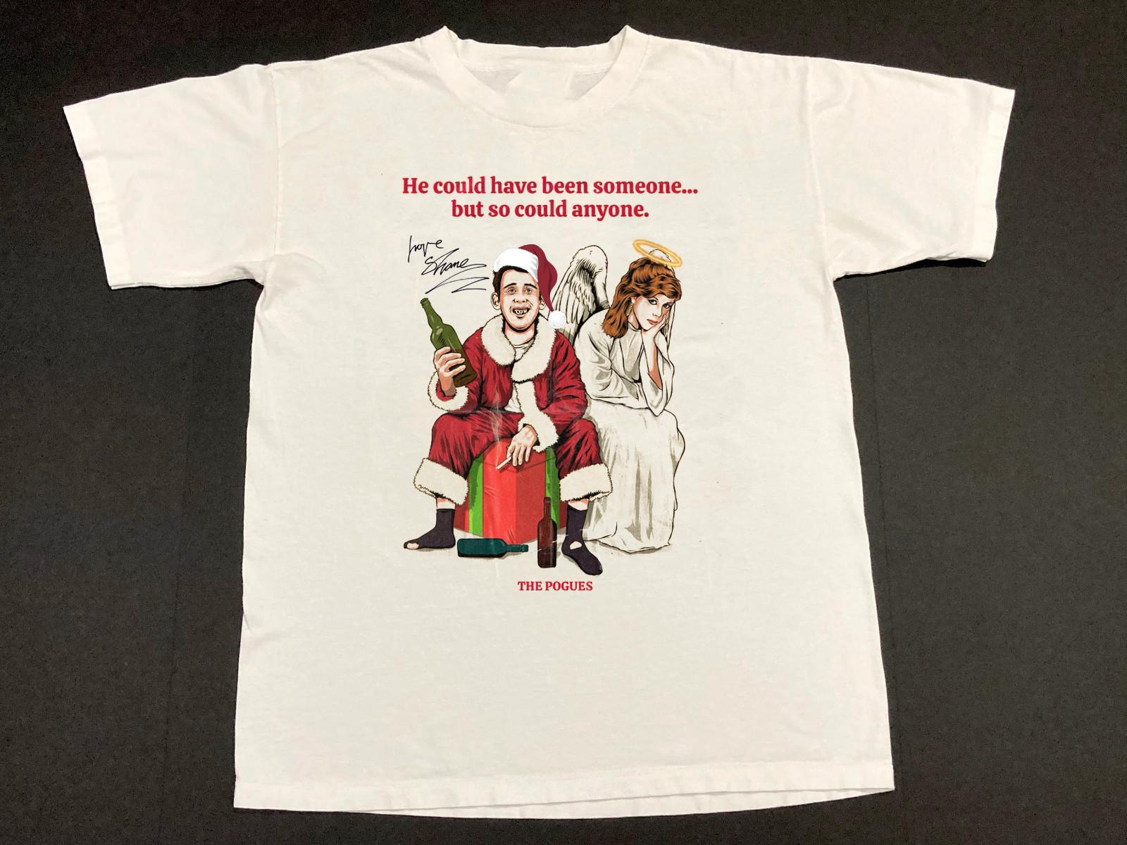 Rare The Pogues Band Merry Christmas With Shane MacGowan S to 5XL T-shirt TMB189 XXXL