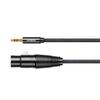 Audio cable 3.5mm mini jack (male) - XLR (female) 1m black