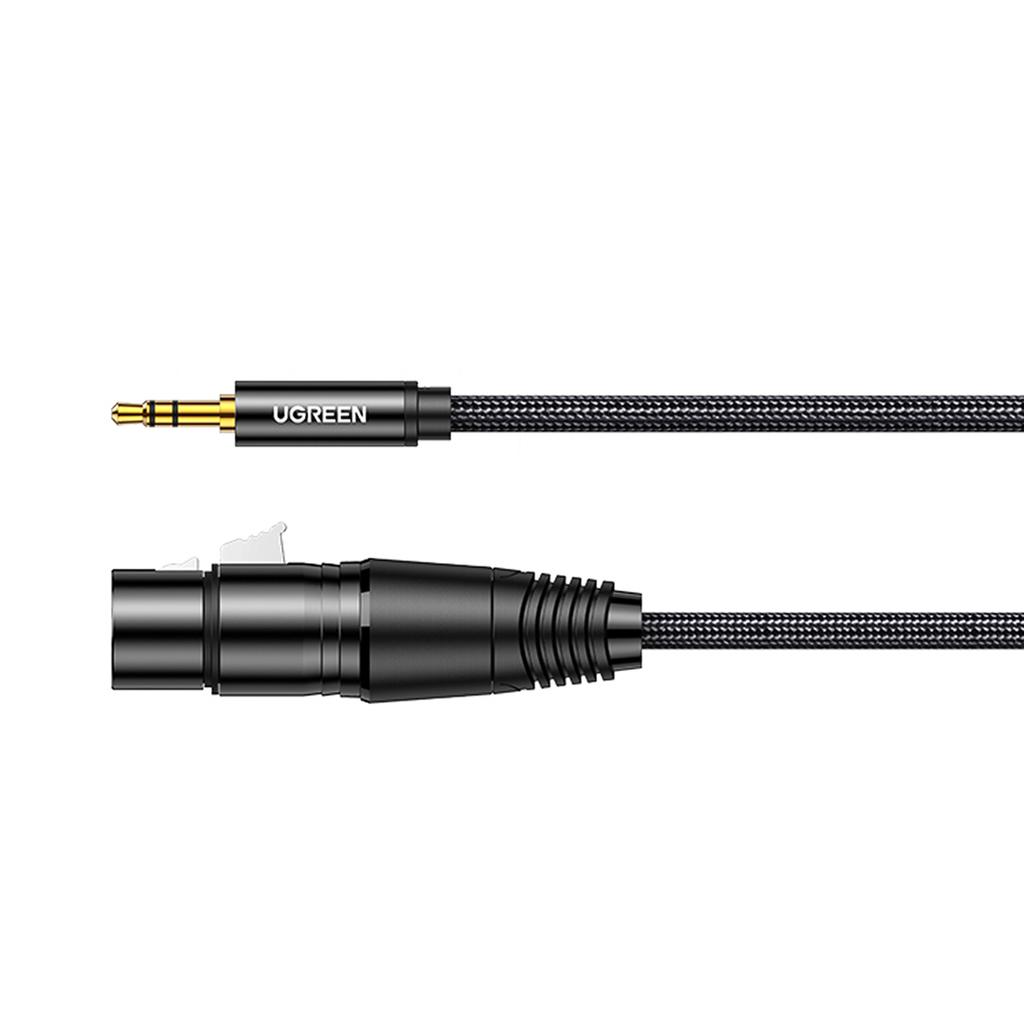 Audio cable 3.5mm mini jack (male) - XLR (female) 1m black