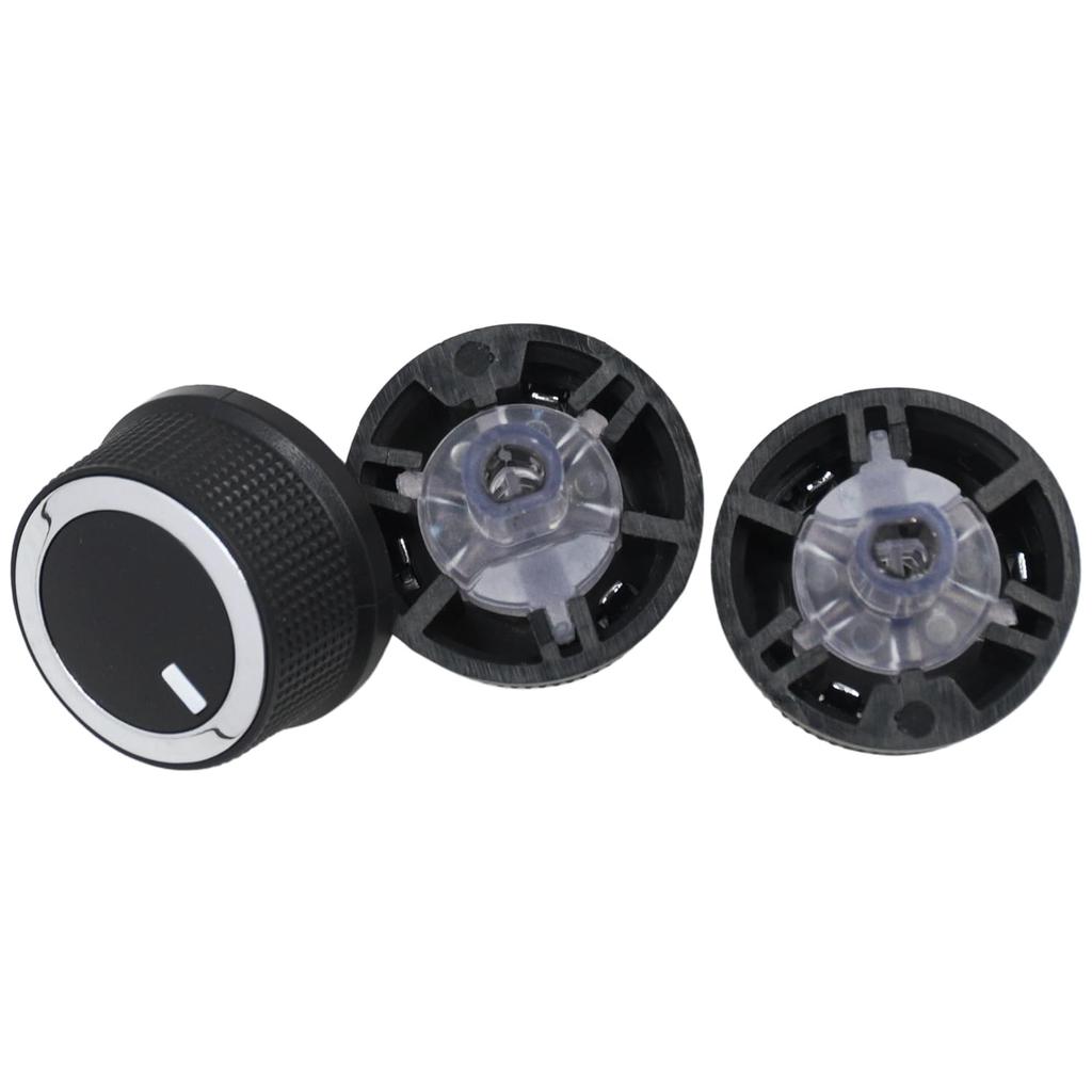3PCS 84141127 AC Temperature Knob for Chevy Express & for GMC Savana | Compatible with Chevy Express 1500 2500 3500 (2008-2021), Compatible with GMC