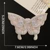 Down Jacket Patch Sticker Lace Ultra-Thin Mesh Embroidery Sequins Butterfly Bow Self-Adhesive Clothing Accessories