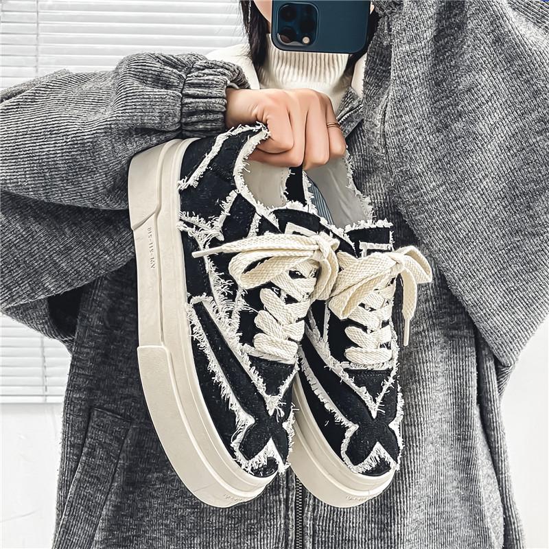 

Summer versatile breathable canvas shoes men s 2024 new student versatile niche white shoes ins trendy shoes JL2303 39