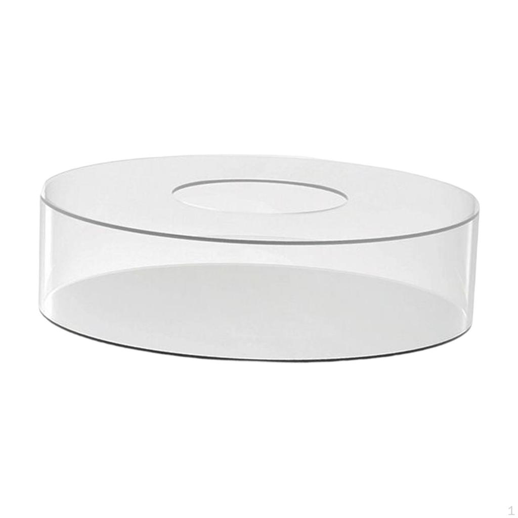 Acrylic Cake Display Board Decor Tool Round Tabletop DIY Decorative Centerpiece Fillable