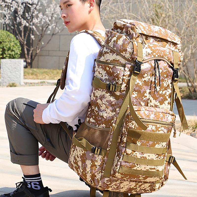 70L Travel Bag Tactical Backpack Hiking Bag Army Backpacks Travel Camping Backpack