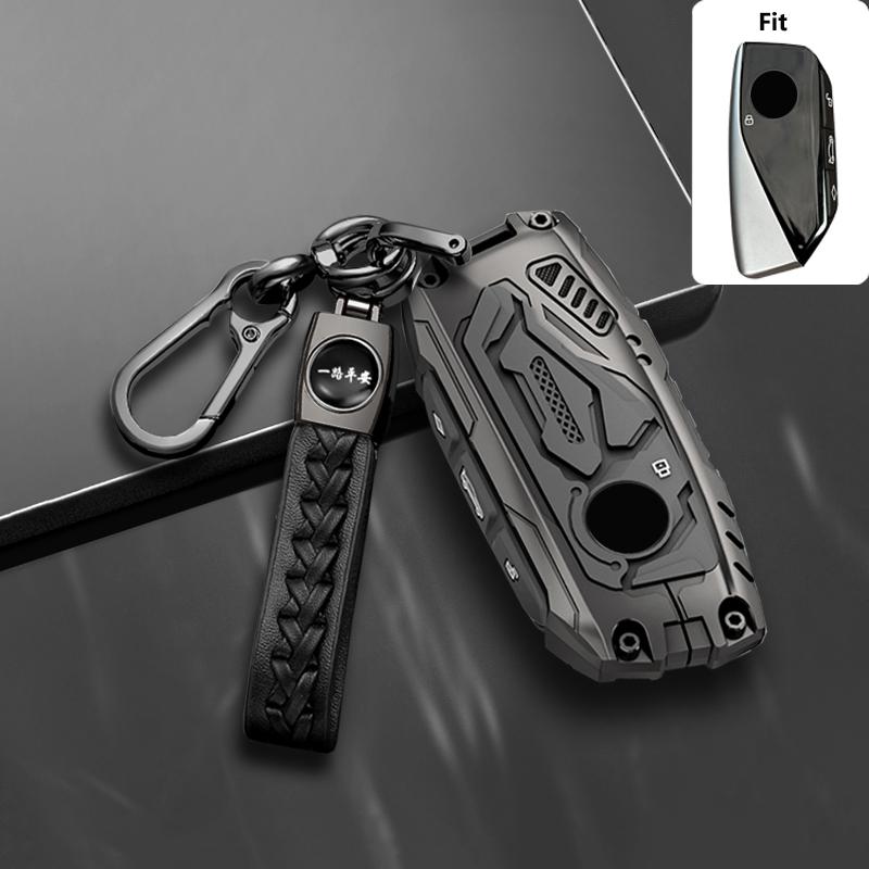 NEW Armor Style for BMW Series 7 735 I 740 Li X7 X1 U11 2023 I7 G07 LCI XM 2024 Remote Smart Car Key Case Cover Fob Bag Holder