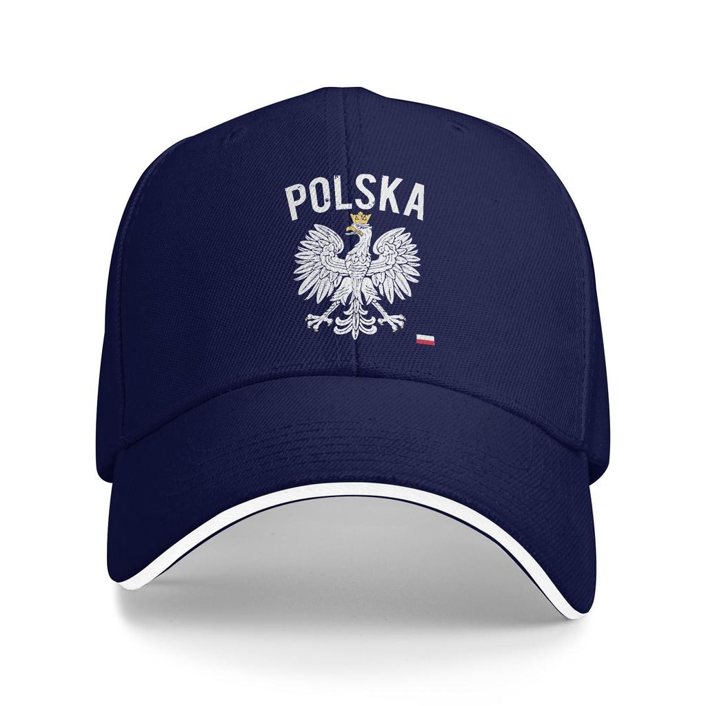 Polnischer Adler Polska Baseballkappe Y2k Lustig Unisex Herren Trucker-Kappe Sonnenschutz Design Kpop Rock Baseballkappen Geschenkidee