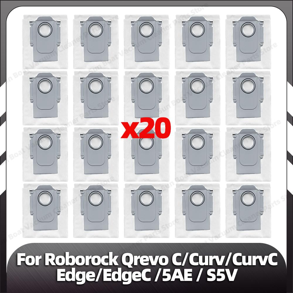 Compatible for Roborock Qrevo C / Curv / CurvC / Edge / EdgeC / 5AE / S5V Main Side Brush HEPA Filter Mop Pad Dust Bag Parts