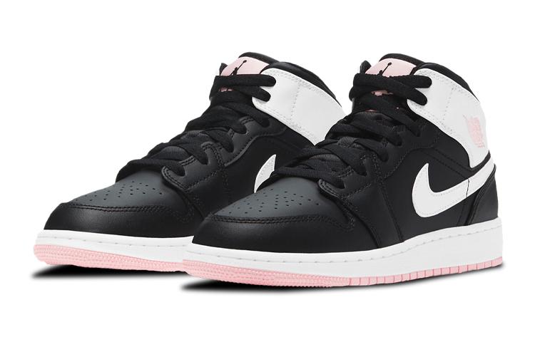 Jordan 1 Mid 'Arctic Pink Black' GS 555112-061