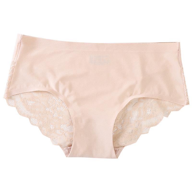 Nahtlose Damen-Spitzenunterwäsche aus Eis-Seide - Sexy, Atmungsaktiv, Eisig schimmernder Stoff