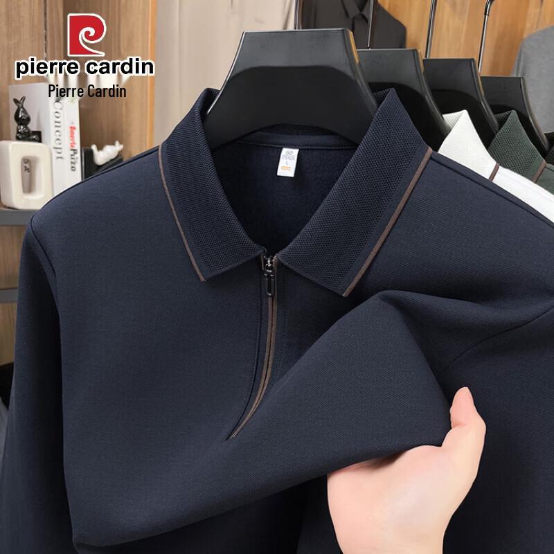 Pierre Cardin Men s Half-Zip Long Sleeve Polo Shirt 50/L