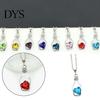 Choker Chain Link Necklace Scratch-resistant Minimalistic Alloy Heart-shaped Faux Crystal Vintage Bottle Pendant Women Gift Simple