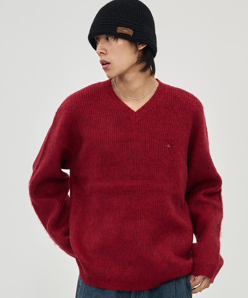 THE-ABON Day Knit Bucket Hat White
