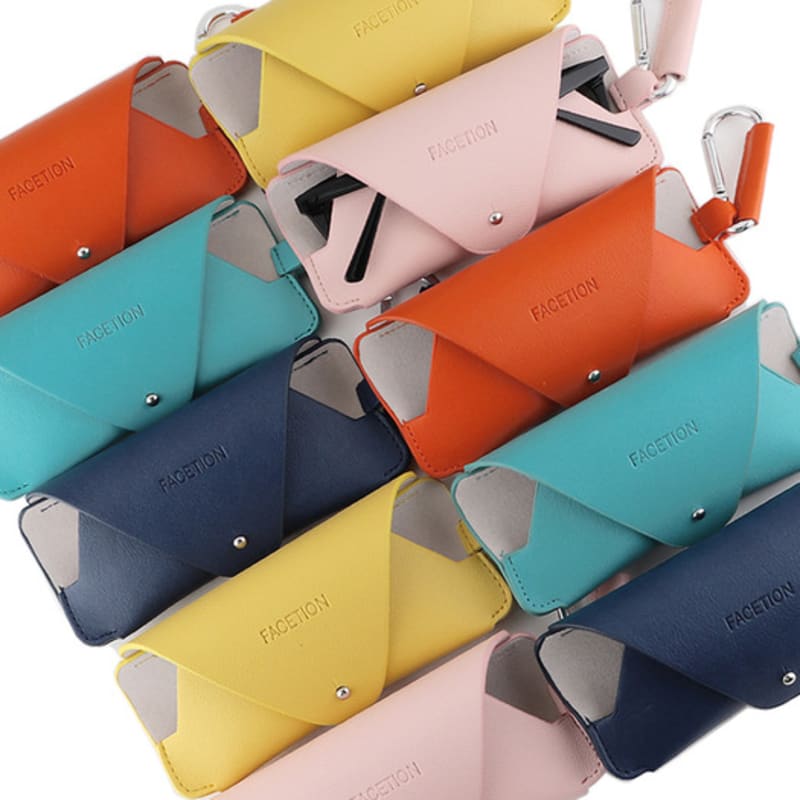 

FACETION Солнцезащитные очки Чехол для переноски очков Моногон Чехол 5 цветов baby pink