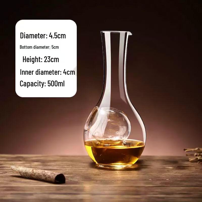 Japanese Style Crystal Glass Wine Decanter