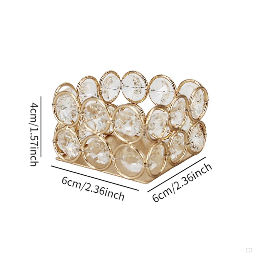 Crystal Tealight Candle Holder Dinner Table