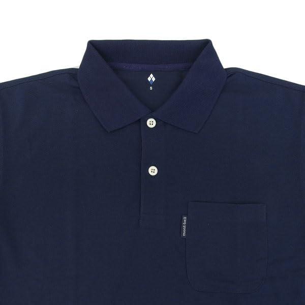 montbell wickron long sleeve polo shirt mens 1114230 navy