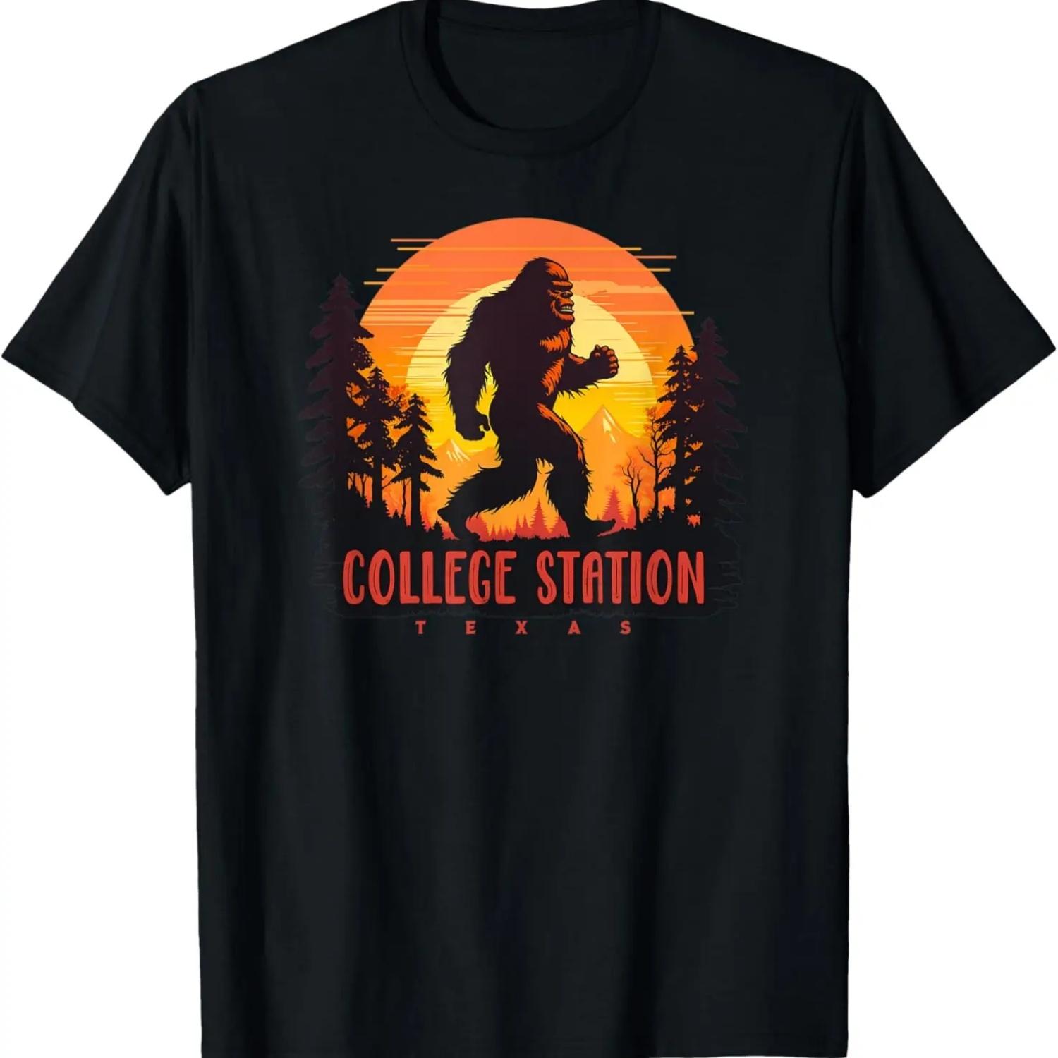 

College Station Texas Sasquatch T-Shirt S чёрный