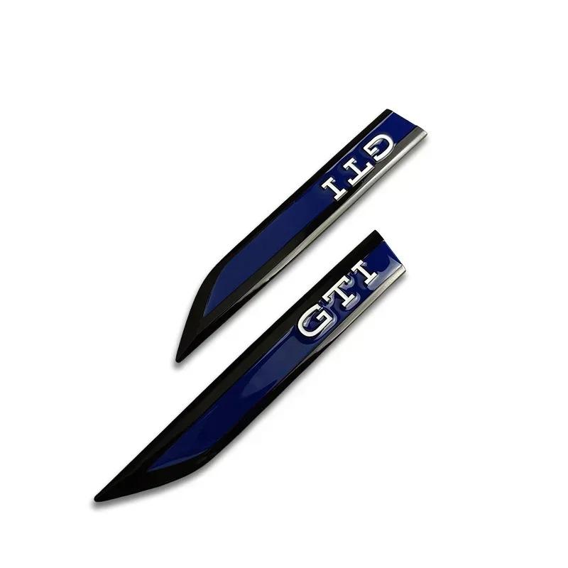 2Pcs Alloy Car Fender Side Sticker Bumper Strips for Volkswagen VW GTI Golf 3 4 5 6 7 MK4 MK5 MK6 Polo Jetta Bora Sharan Passat