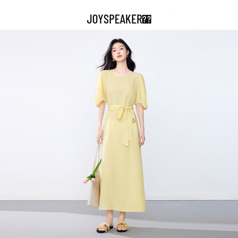 

JOY SPEAKER Women s Summer 2025 Linen Blend A-Line Midi Shirt Dress Free Size