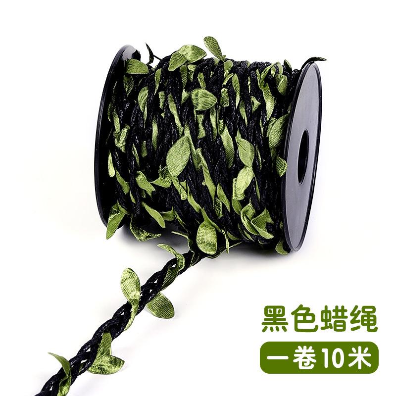 DIY Simuliertes Hanfseil Rattanblätter Kindergarten Handgefertigter Anhänger Mori Umweltdekoration Gewebtes Grünblattseil