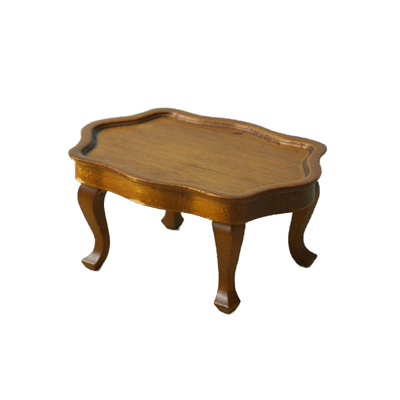 1:12 Dollhouse Miniature Vintage Lace Small Round Table Coffee Table Furniture Home Model Decor Toy Doll House Accessories