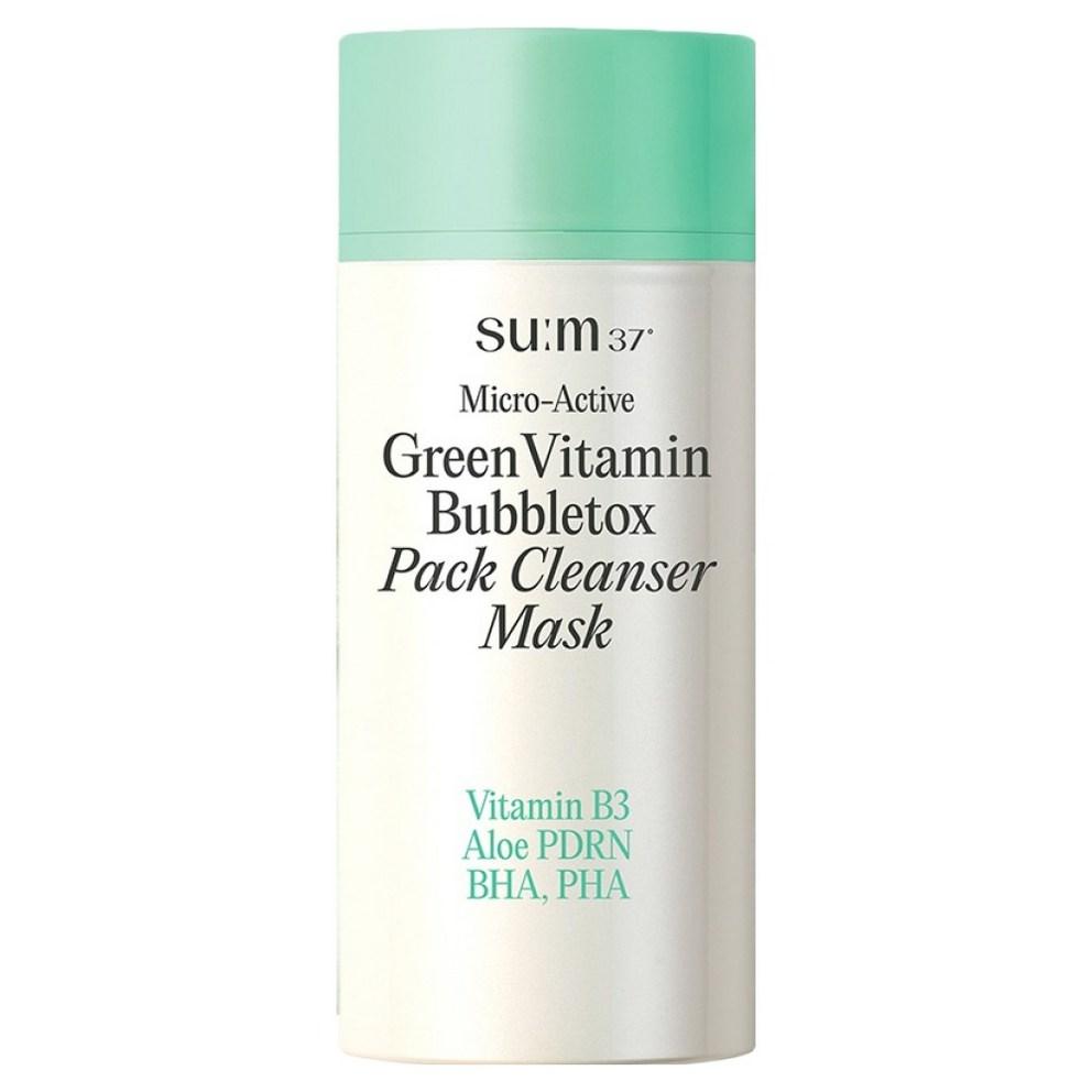 SU:M37 Micro Active Green Vitamin B3 Bubble Tox Pack Cleanser Mask 100ml