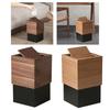 Wood Trash Can with Lid Garbage Can Wastebasket for Kitchen Bedroom Bathroom