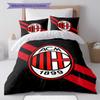AC Milan Patronen Beddengoed, Dekbed Set Dekbedovertrek Kussensloop Huis Verjaardagscadeau(1 dekbedovertrek + 2 kussenslopen, zonder binnenkussen)