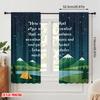 2pcs 2D flat printing Drapes Mountain Galaxy Landscape 100% Polyester Fabric Without Electricity Festive Curtains for Home Wall