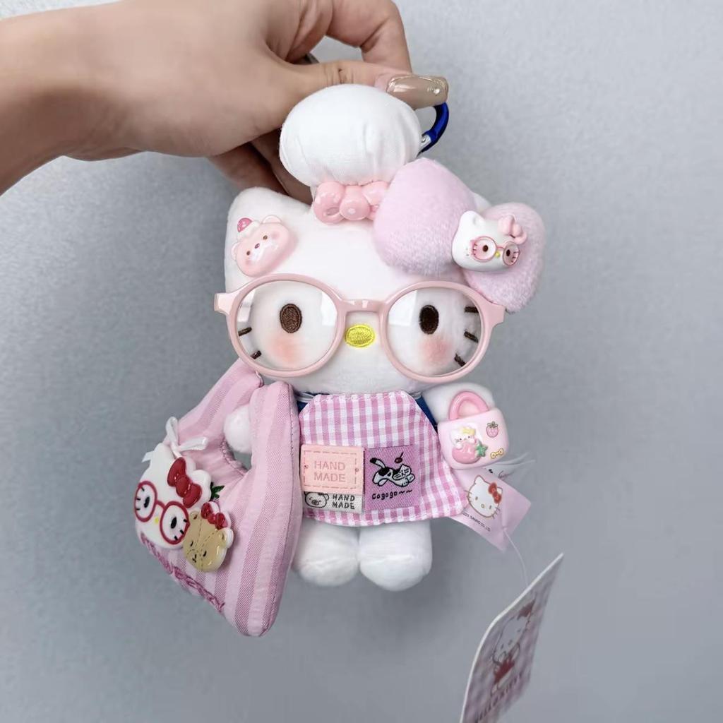 Sanrio Hello Kitty Plush Keychain Charm Strap for Car Decoration