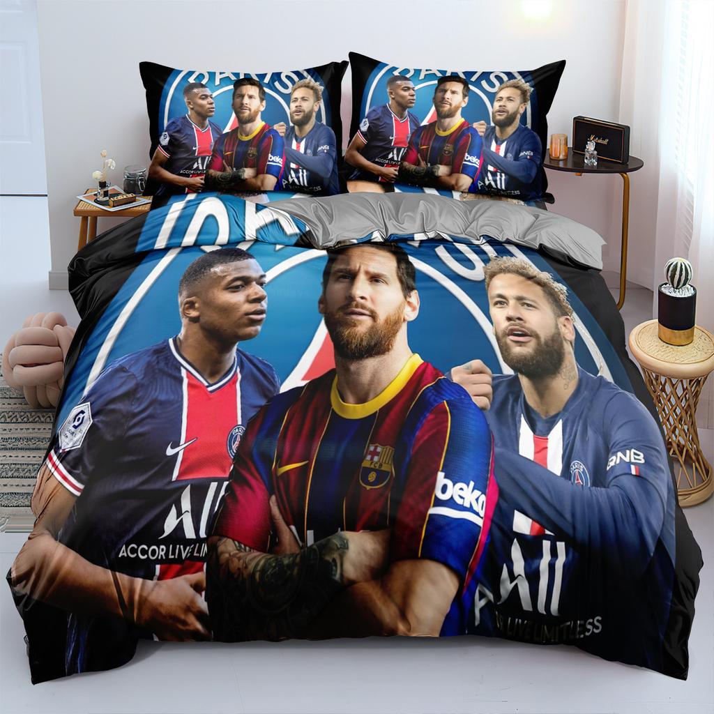 World Cup Star Bedding Three-Piece Set 90-120G Abrasive Cloth 3D Digital Printing