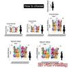 2pcs, 2D FLAT PRINTING Curtains (Without Rod) BirthdayPalette Fashionable Chic Curtains Versatile 100% Polyester Curtains