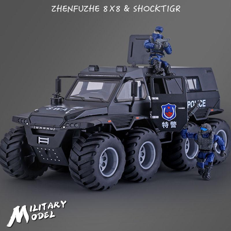 Avtoros Shaman 8x8 ATV im Maßstab 1:24, Metalldruckguss-Legierung, Spielzeug, Autos, Modelle, LKWs für Jungen, Kinder, Kinder, Fahrzeuge, Hobby und Sammlung