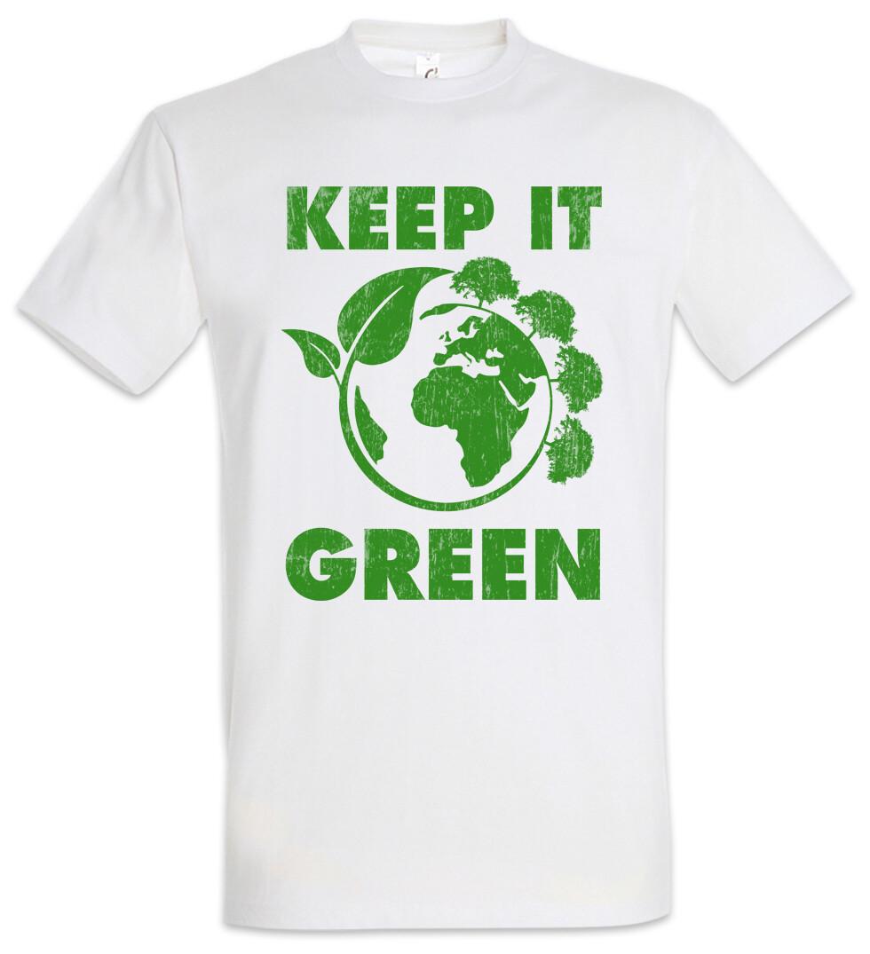 Keep It Green Mens Environmental Protection T-Shirt Mens Womens Tees Top Save The World Green Energy Animal S