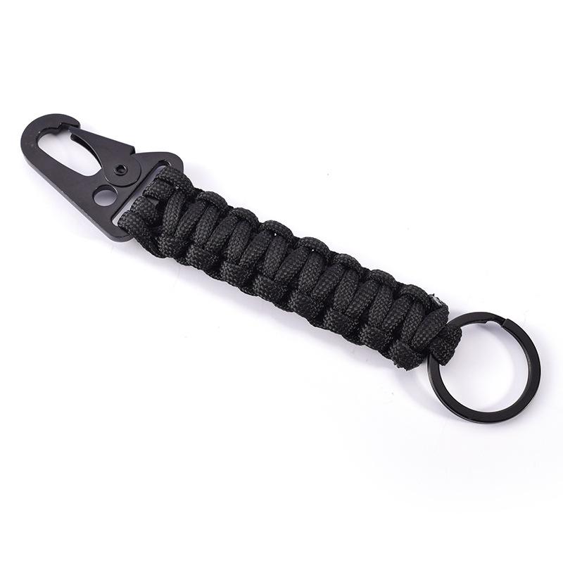 Outdoor Paracord Rope Keychain EDC Survival Kit Cord Lanyard Outdoor Emergency Key Chain For Hiking Camping Multifunction Tools