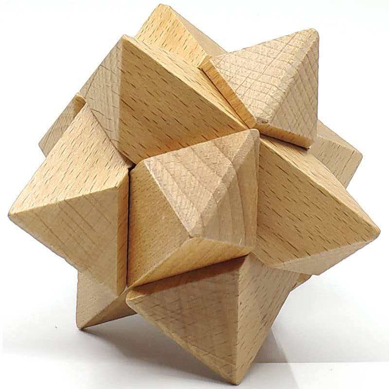 Wooden 3D Puzzles Interlocking Brain Teaser Adults Kids Boys Girls Luban Lock Iq Challenge Educational And Fun Gift Ideas