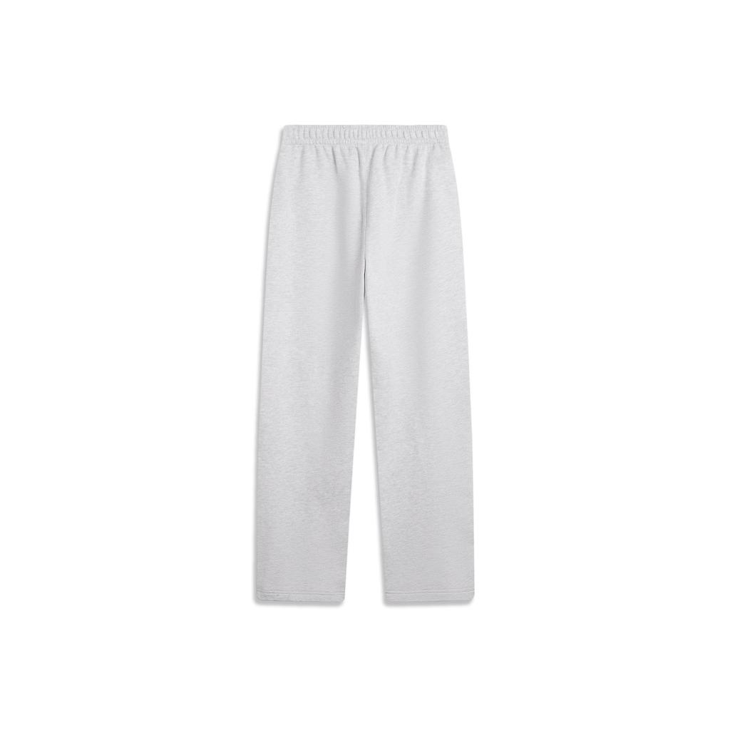 Li Ning Sports Lifestyle Series Loose Letter Logo Winter Knitted Sweatpants Women Bottoms AKLV838-4