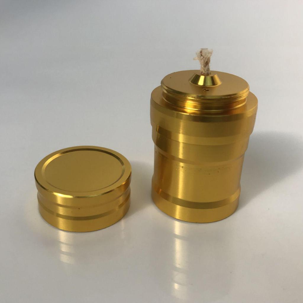 Gold Metal Alcohol Lamp for Chemistry Experiments