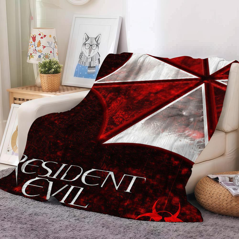 Adventure Game R Residents E Evil Blanket For Sofa Office Bed Plane Travel Sleep Read Relax Camping Soft And Warm 75X95CM